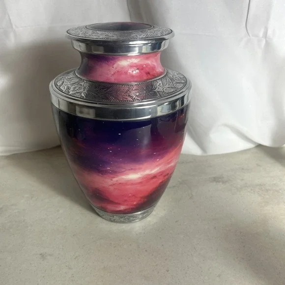 Cosmic Sky Adult Urn Blue/pink/purple